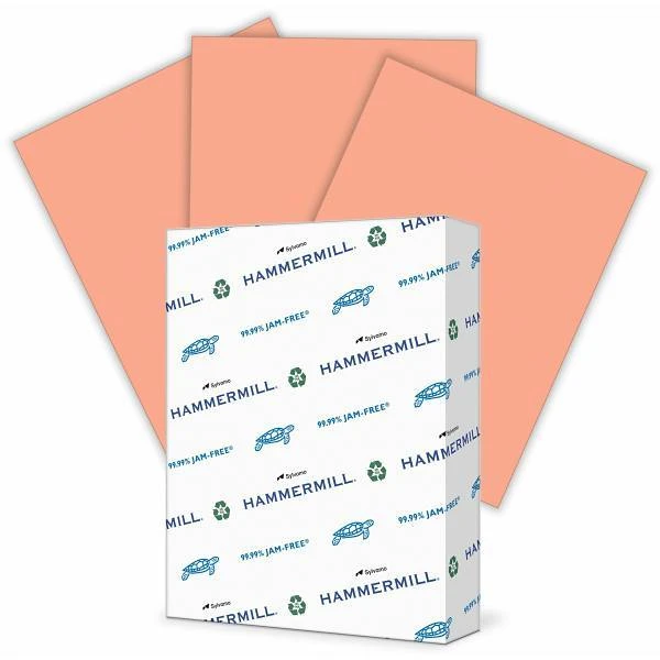 Hammermill Colors Copy Paper 8.5"X11" 20 Lb Basis Weight Salmon Package Of 500
