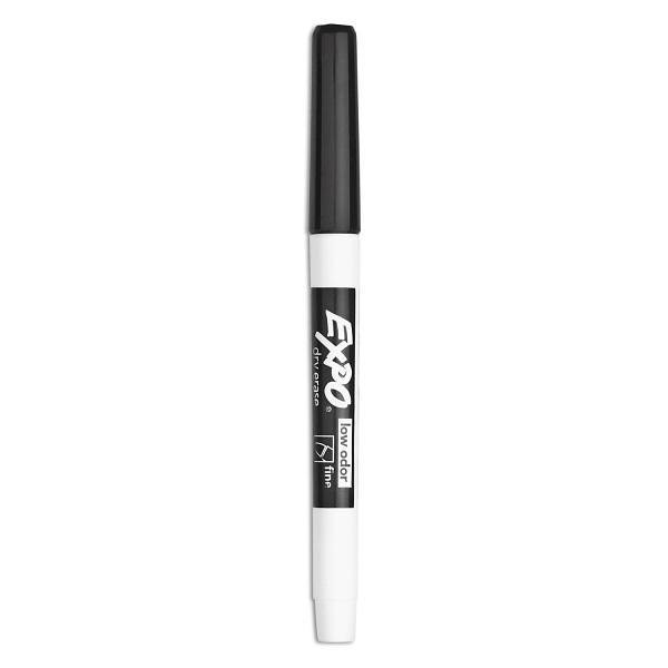 Expo Low-Odor Dry-Erase Marker Value Pack Fine Bullet Tip Black Package Of 36