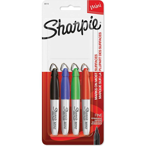 Sharpie Mini Markers Assorted Colors Package Of 4
