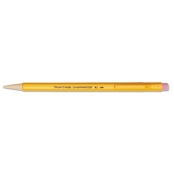 Paper Mate Sharpwriter Mechanical 0.7 Mm Hb #2 Classic Ylw Barrel Package Of 12