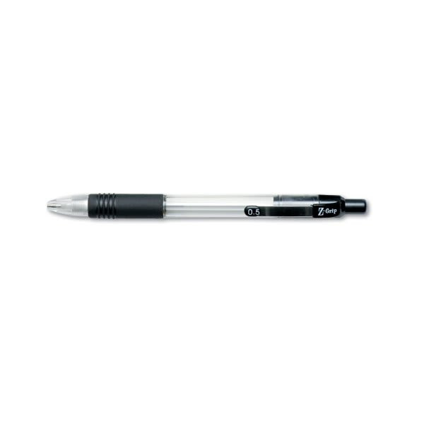 Zebra Z-Grip Pencil 0.5 Mm Hb #2.5 Black Lead Clear/Black Grip Barrel