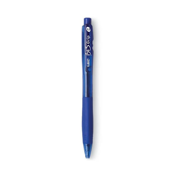 Bic Bu3 Ballpoint Pen Bold 1 Mm Blue Ink Translucent Blue/Blue Brl Package Of 12