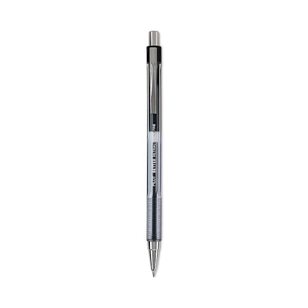 Pilot Better Ballpoint Pen Fine 0.7 Mm Black Ink Smoke Brl Package Of 12