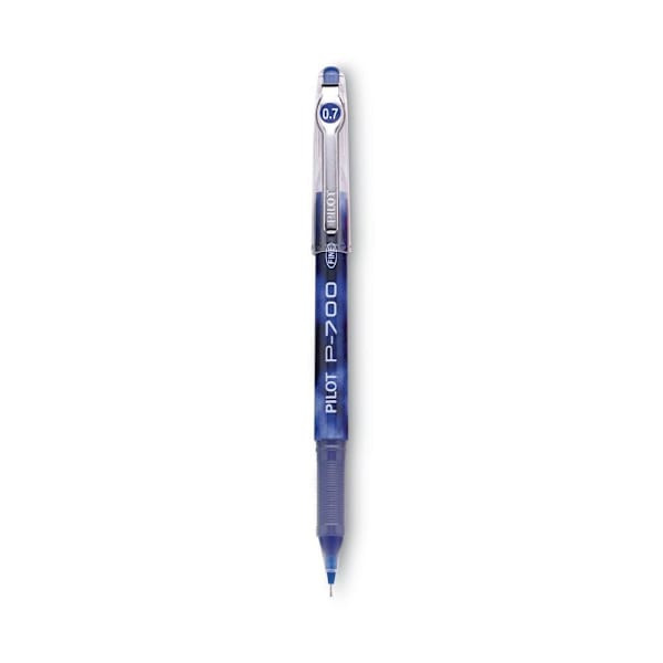 Pilot Precise P-700 Gel Pen Stick Fine 0.7 Mm Blue Ink Blue Barrel Package Of 12