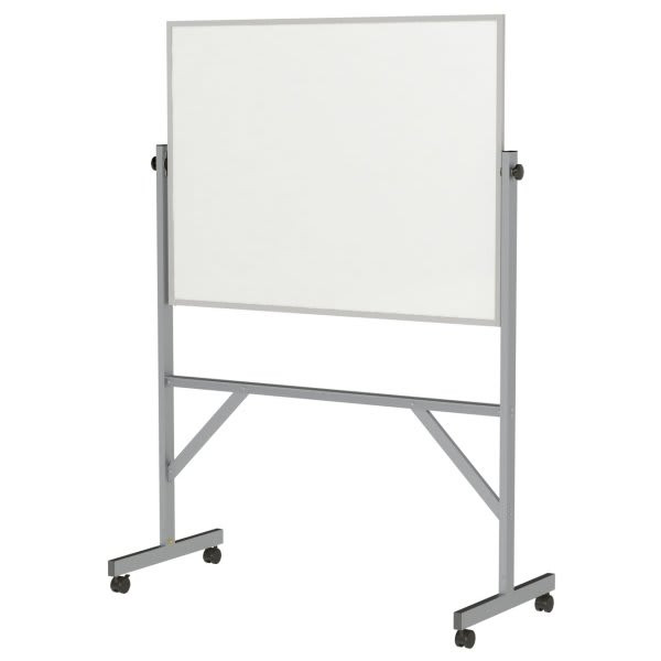 Ghent Reversible Magnetic Porcelain Whiteboard With Aluminum Frame, 3'H X 4'W