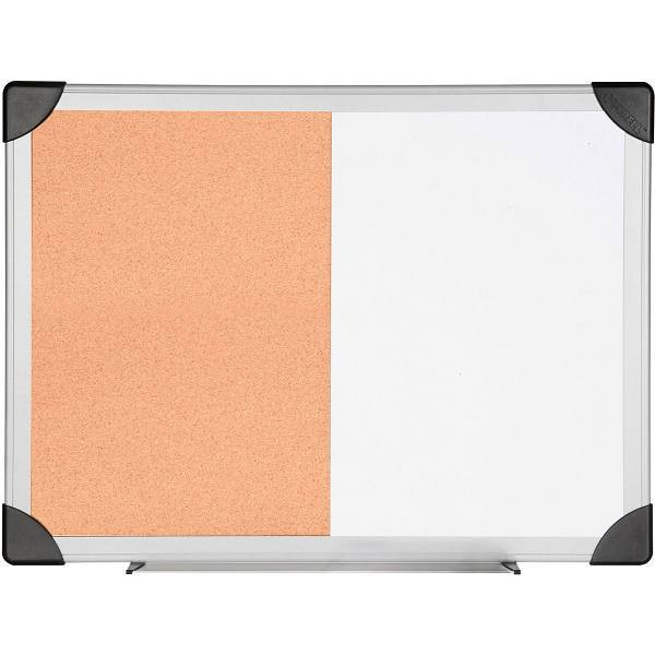 Lorell Combo Dry Erase/Cork Bulletin Board 24"X36" Aluminum Frame