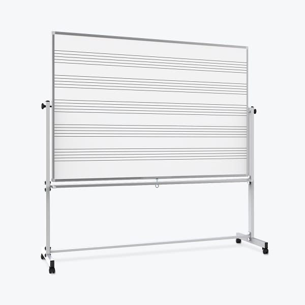Luxor 72"W X 48"H Mobile Music Whiteboard / Whiteboard