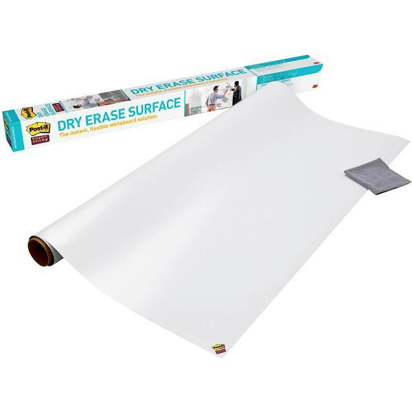 Post-It Super Sticky Dry Erase Surface Film 72"X48" Includes Cleaning Cloth