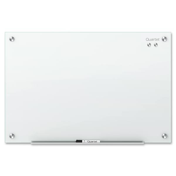 Quartet Infinity Dry Erase Whiteboard 36"X24" Tempered Glass Frameless White