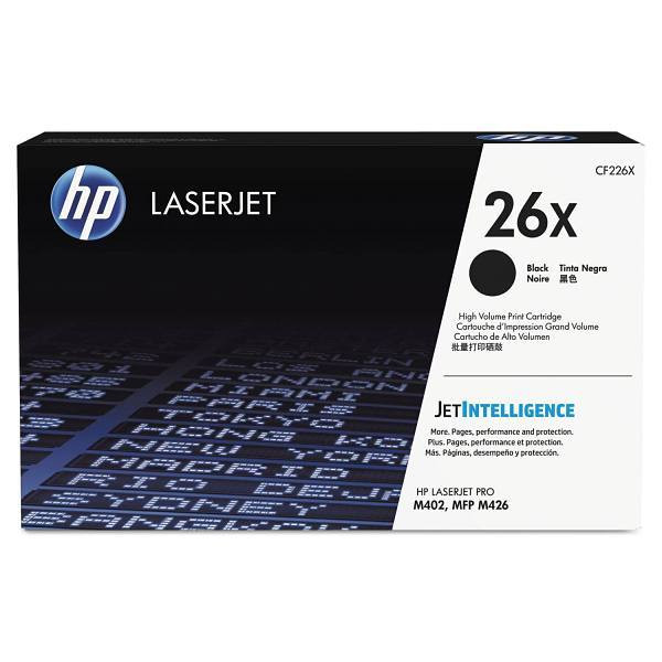 HP 26x, (Cf226x) High-Yield Black Original Laserjet Toner Cartridge