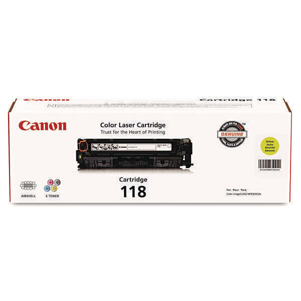 Canon 118 Toner 2,900 Page-Yield Yellow
