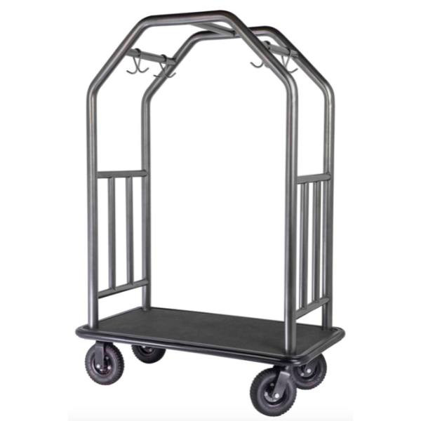 Hospitality 1 Source Coastal Bellman'S Cart With Rubber Mat Deck