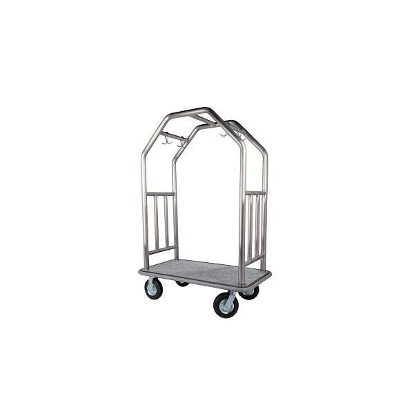 Hospitality 1 Source Estate Series Bellman'S Cart Brushed Stainless Steel