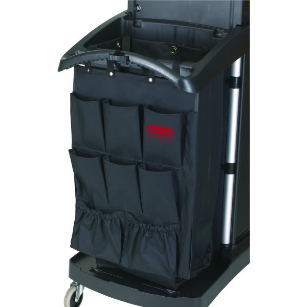 Rubbermaid Commercial 9 Pocket Executive Housekeeping And Janitor Cart Organizer (Black)