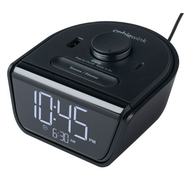 Brandstand Cubiewink 2.0 Alarm Clock With Two Usb Ports