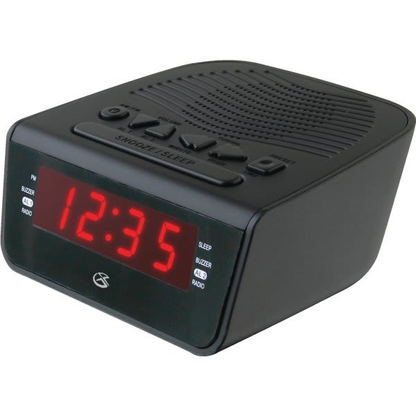 Gpx Am/Fm Digital Clock Radio, 6 LED Display