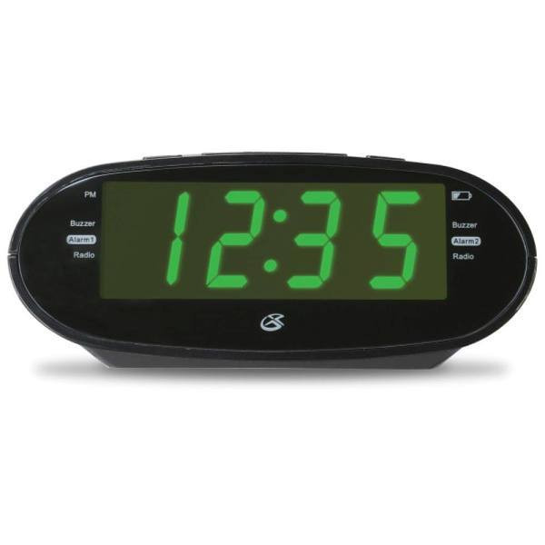 Gpx Dual Alarm Clock With Am/Fm Radio Case Of 10