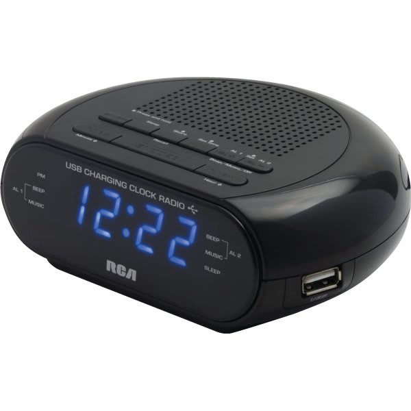 RCA USB Charging Am/Fm Clock Radio