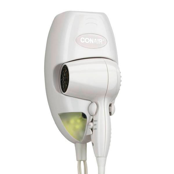 Conair 1600 Watt Direct Wire Wall Mount Dryer White Case Of 4
