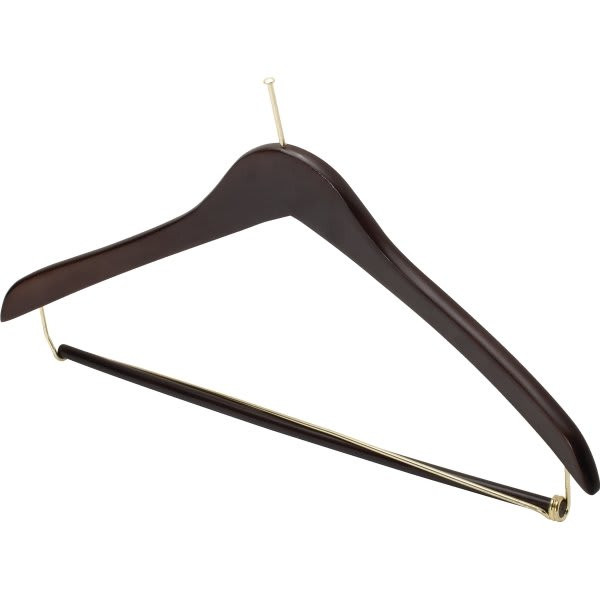 17 X 1/2" Ball Top Male Hanger, Dark Wood, Package Of 100