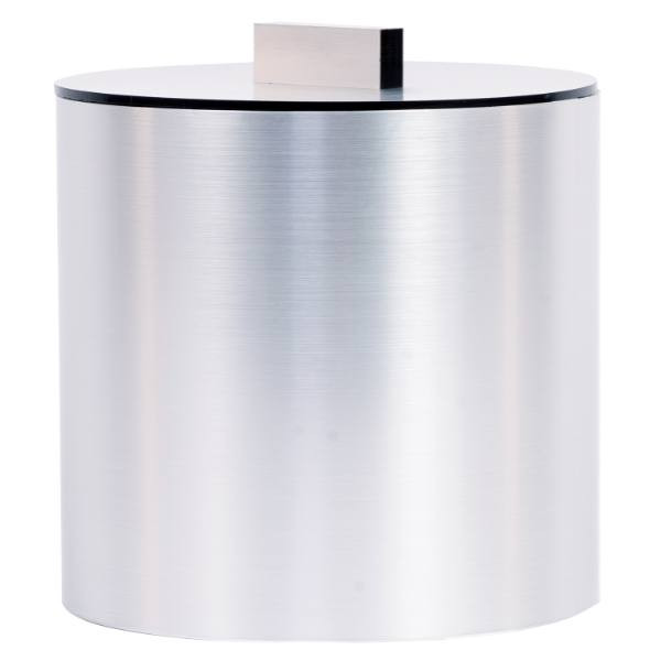 Hapco Contempo 3qt Round Ice Bucket, Brushed Chrome, Case Of 12