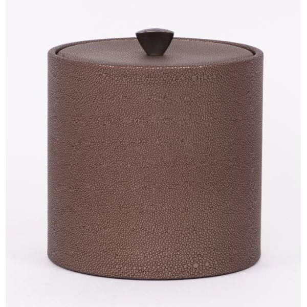 Hapco Urban 3qt Round Leatherette Ice Bucket,cobblestone,case Of 12