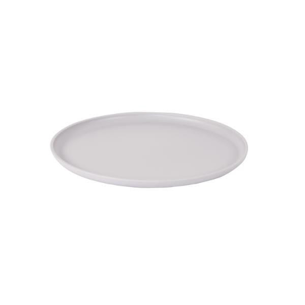 Hapco Certified Green Eco-Contour 12" Round Tray Spill Proof, Greige Case Of 36