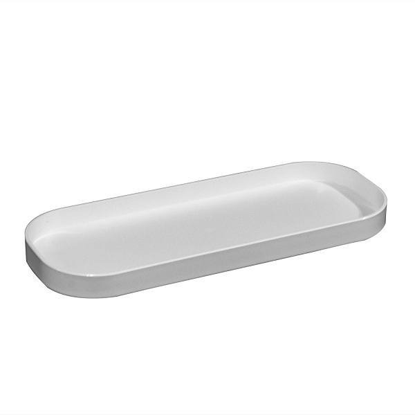 Hapco Oasis Spa Collection Rectangular Amenity Tray White Package Of 12