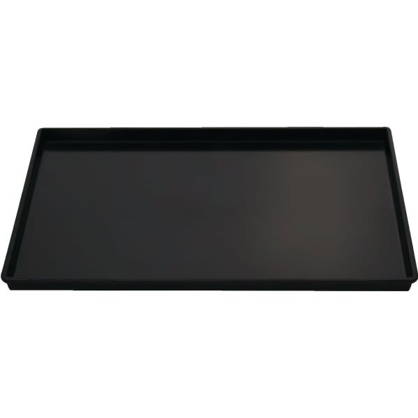 Wescon Lancaster 10" X 12.5" Rectangular Plastic Black Tray, Case Of 36