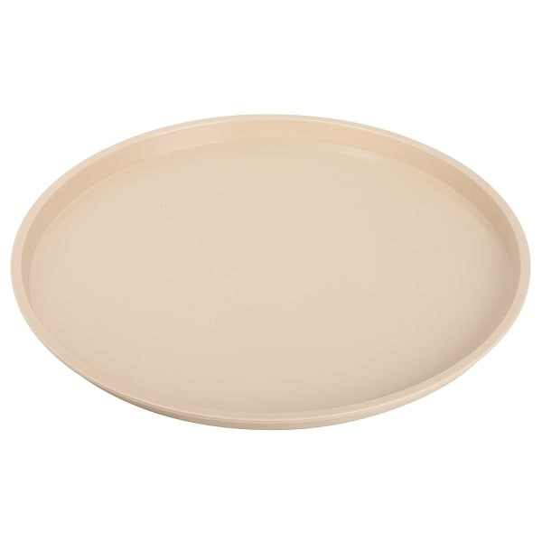 Wescon Lancaster 12" Round Plastic Beige Tray , Case Of 36