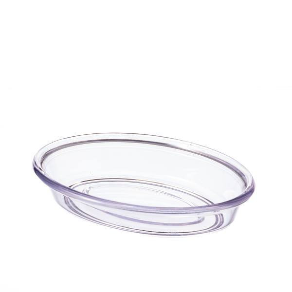 Hapco Lacquerware Oval Soap Dish Clear Package Of 24