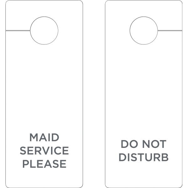Maid Service/Do Not Disturb Door Hanger 3 X 8", Package Of 100