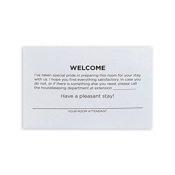 RDI-USA Generic Housekeeping/Welcome Card Case Of 100