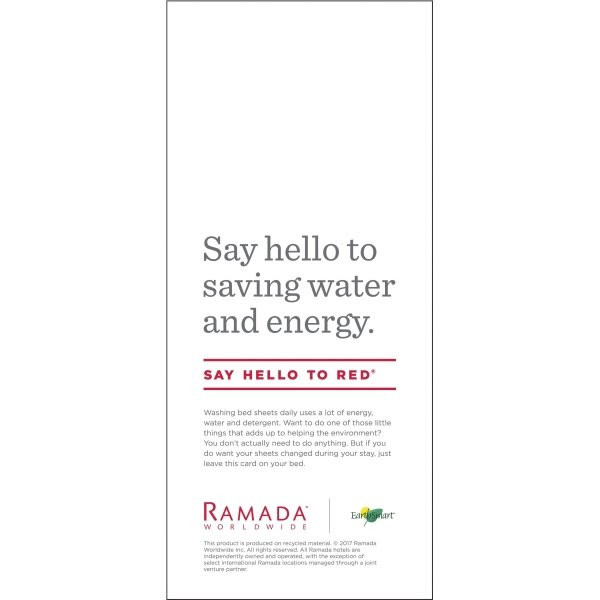 Ramada Earthsmart Linen Card - 4 X 9, Case Of 100