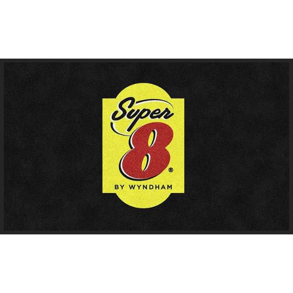 M+a Matting Super 8 Classic Impressions Carpeted Entrance Logo Mat, 3' X 5'