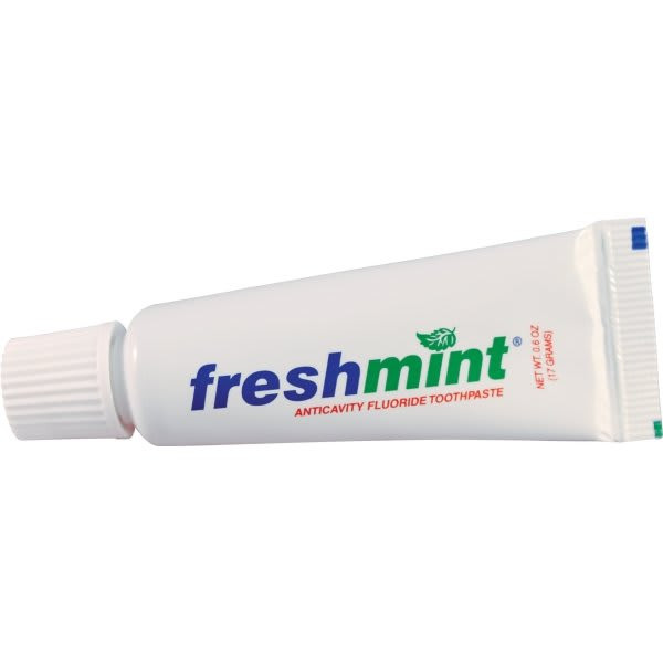 Freshmint Anticavity Fluoride Toothpaste, 0.6 Ounce, Box Of 144