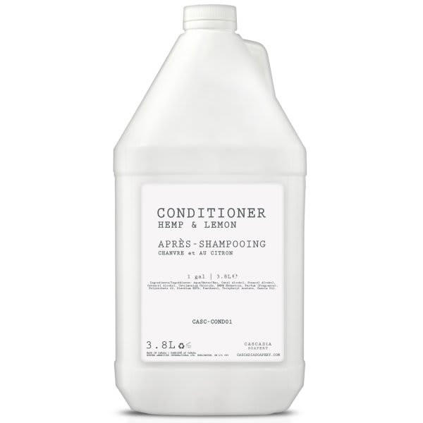 Cascadia Soapery 1gal Hemp And Lemon Conditioner Case Of 4
