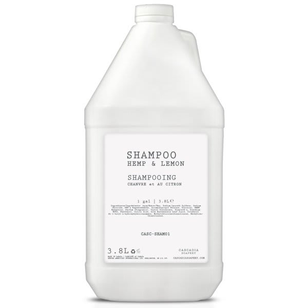 Cascadia Soapery 1gal Hemp And Lemon Shampoo Case Of 4