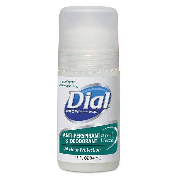 Anti-Perspirant Deodorant, Crystal Breeze, 1.5 Oz, Roll-On Bottle, 48/Carton