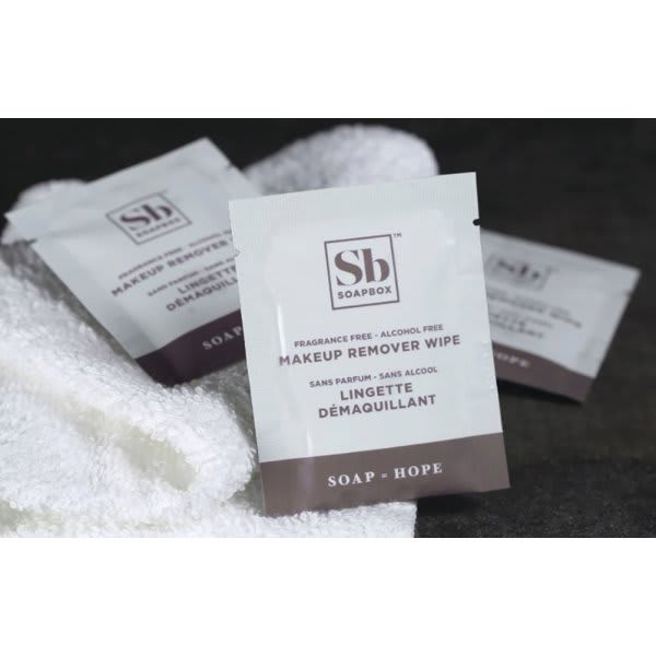 Fluent Soapbox Makeup Remover Wipes Case Of 500