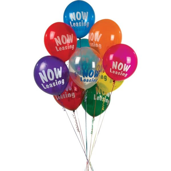 Now Leasing Balloons, 17, Package Of 25