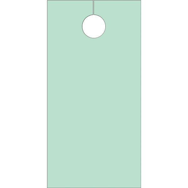 Blank Door Tags, Green Package Of 100