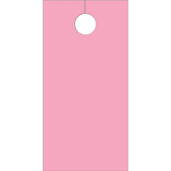 Blank Door Tags, Pink Package Of 100