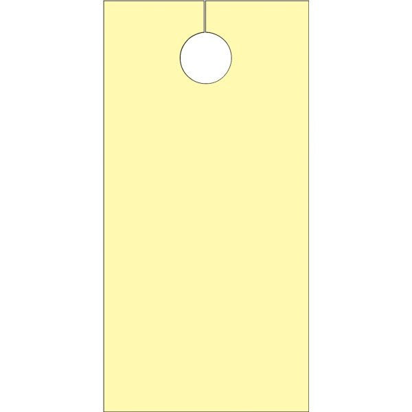 Blank Door Tags, Yellow Package Of 100