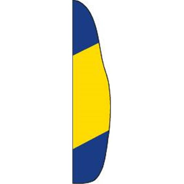 Flutter Flag, Blue/Yellow/Blue, 12'
