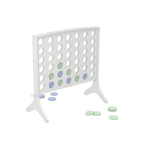 Ledge Lounger Four In A Row-White-Sage Green-Sky Blue
