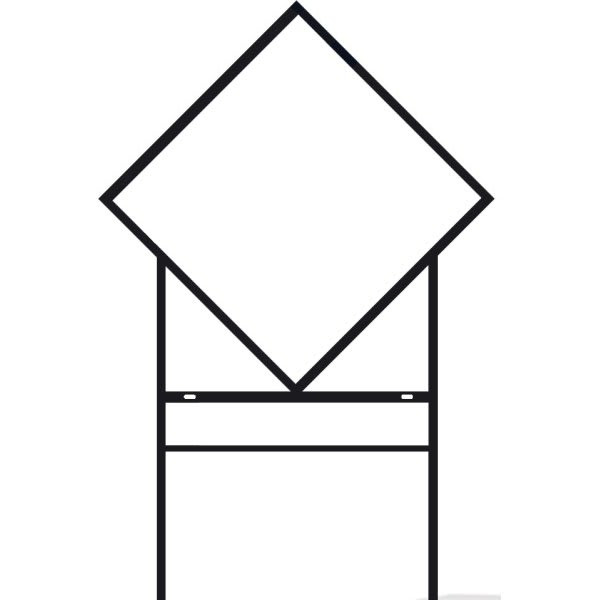 Diamond Shaped Amenity Sign/Rider Frame