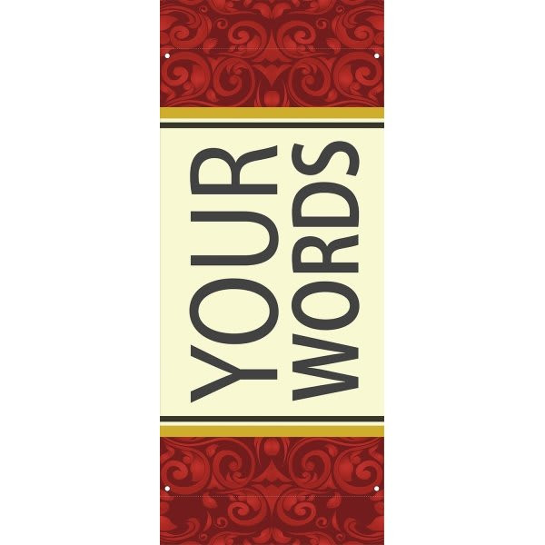 Semi-Custom Boulevard Banner, Filigree