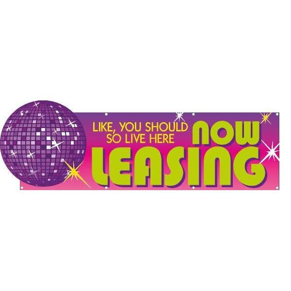 Horizontal Semi-Custom Banner, Disco, 10' X 3'