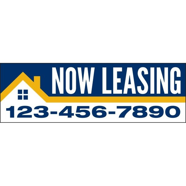 Horizontal Semi-Custom Banner, Roof Line, 15' X 4'